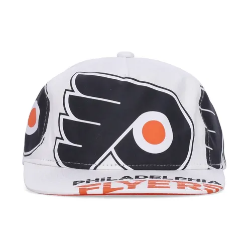 NHL Flat Visor Cap White - Mitchell & Ness - Modalova