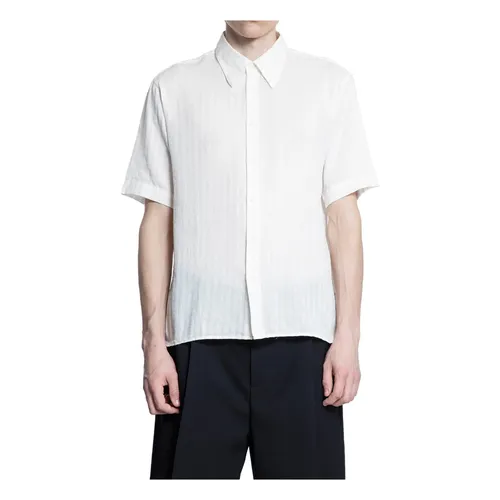 Pinstriped Cotton Shirt with Classic Collar - Soulland - Modalova