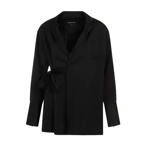 Blazer de Viscosa - Fabiana Filippi - Modalova