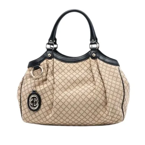 Pre-owned Canvas Tote - Gucci Vintage - Modalova