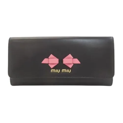 Pre-owned Leather Wallet - Miu Miu Pre-owned - Modalova