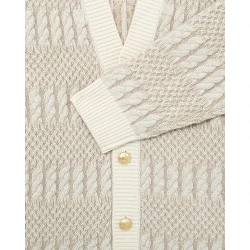 Bicolor Twisted Cardigan - Drole de Monsieur - Modalova