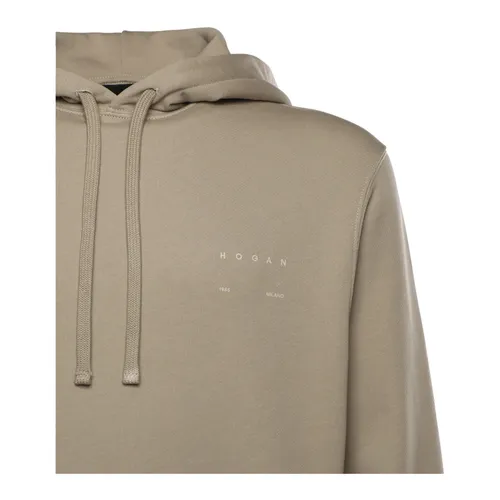 Cotton Hooded Sweatshirt - Hogan - Modalova