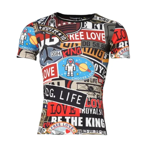 Patchwork Graphic Tee - Dolce & Gabbana - Modalova