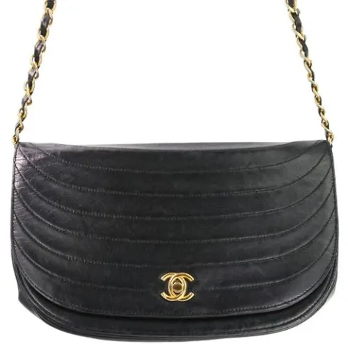 Borsa a spalla con catena Half Moon Pre-owned - Chanel Vintage - Modalova