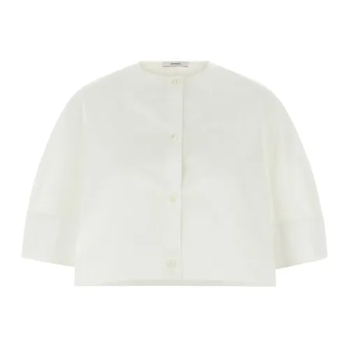 Cropped Shirt in Poplin with Patch - Givenchy - Modalova