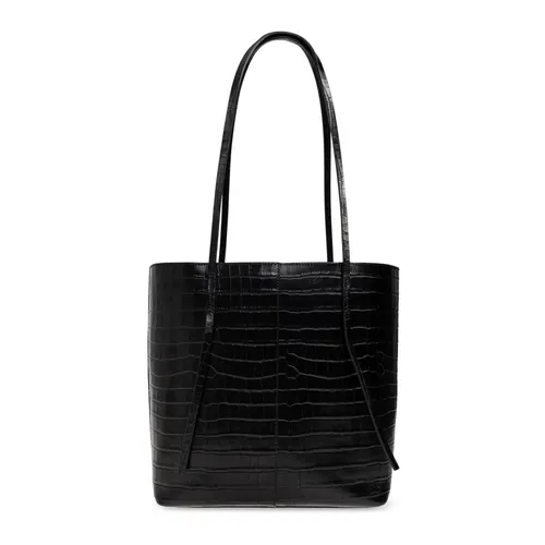 Abilso Croco Leather Tote - By Malene Birger - Modalova