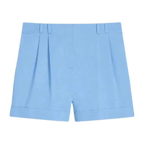 Max Mara Studio Shorts Light Blue - Max Mara Studio - Modalova