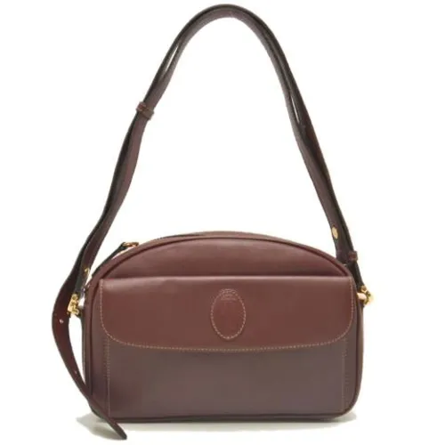 Pre-owned Leather Shoulder Bag - Cartier Vintage - Modalova