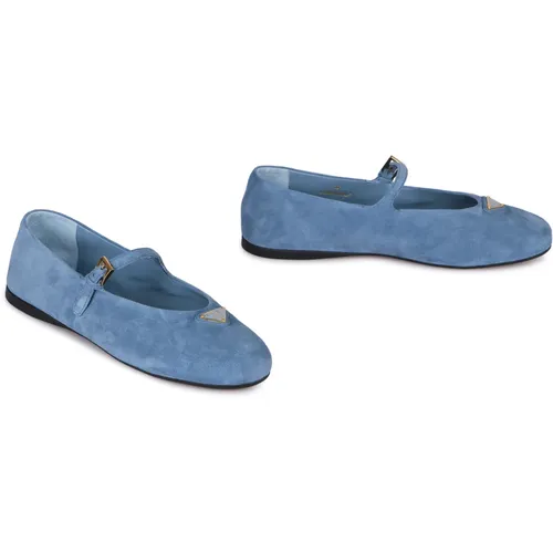Suede ballerinas - Prada - Modalova