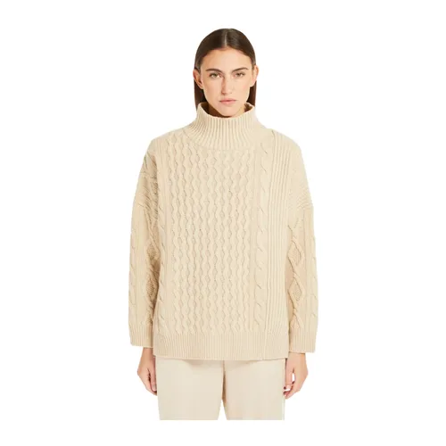 Patchwork Wool Polo-neck Sweater - Weekend Max Mara - Modalova