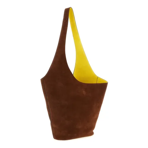 Suede Shoulder Bag - Alberta Ferretti - Modalova