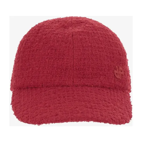 Red Wool Blend Cap with Monogram - Patou - Modalova