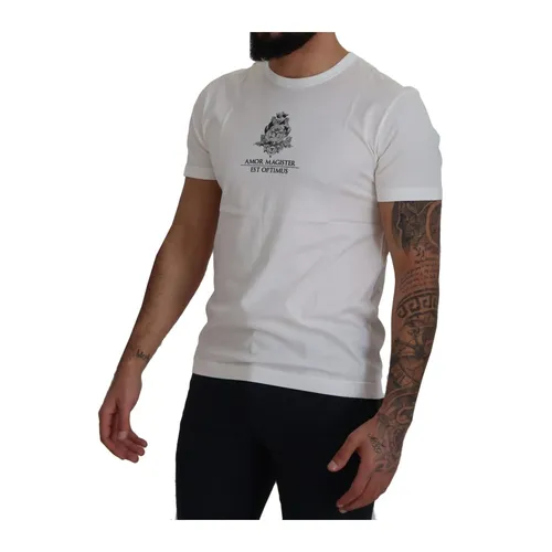 Amor Magister Logo Print T-Shirt - Dolce & Gabbana - Modalova