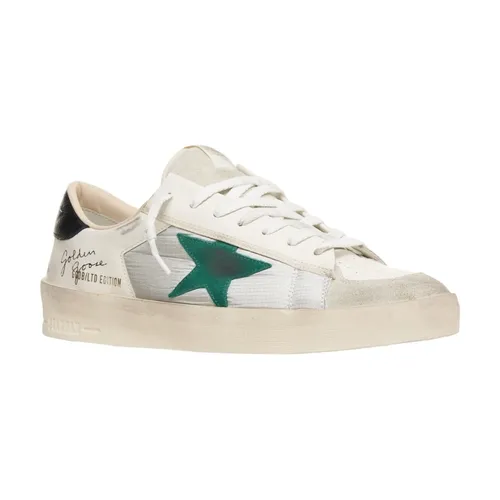 White Sneakers with Used Look - Golden Goose - Modalova