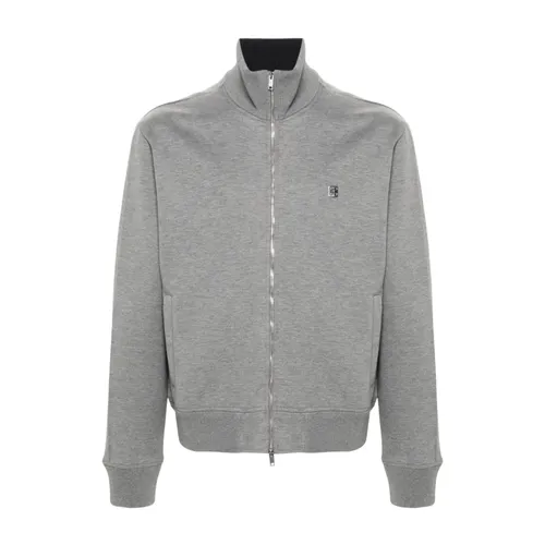 Grey Coat with High Neck - Givenchy - Modalova
