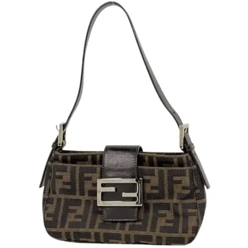 Pre-owned Zucca Handbag - Fendi Vintage - Modalova