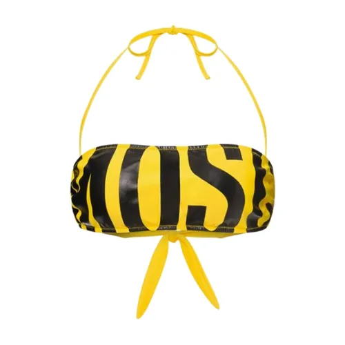 Maxi Logo Bikini Top - Moschino - Modalova