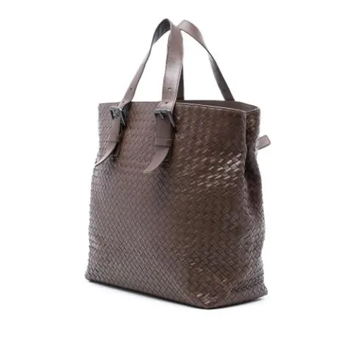 Pre-owned Woven Leather Tote - Bottega Veneta Vintage - Modalova