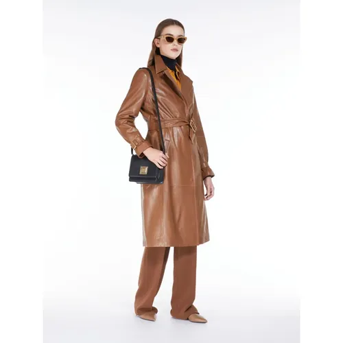 Leather trench coat - Max Mara Studio - Modalova