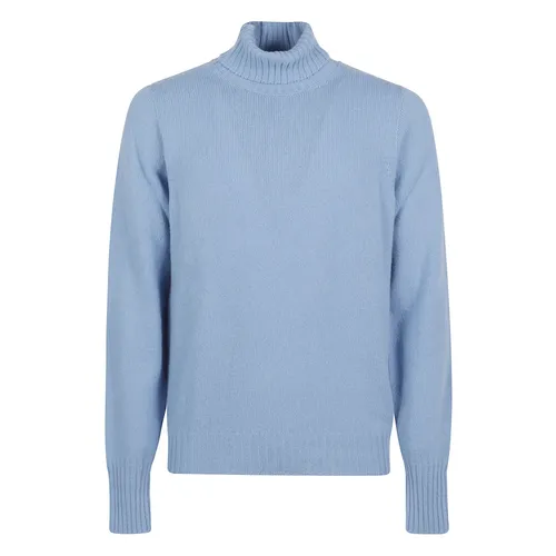 Turtleneck Thin Wool Long Sleeve Sweater - Drumohr - Modalova