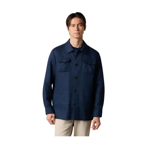 Linen Utility Overshirt - Brooks Brothers - Modalova