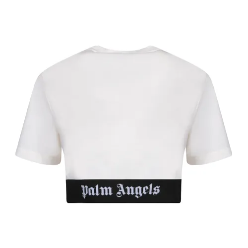 White T-Shirt Chic Style - Palm Angels - Modalova