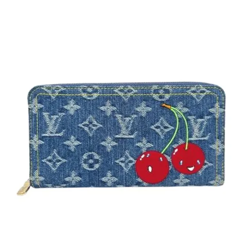 Pre-owned Denim Wallet - Louis Vuitton Vintage - Modalova