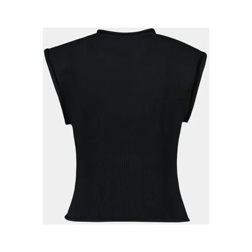 Black Cotton Tank Top - Courrèges - Modalova