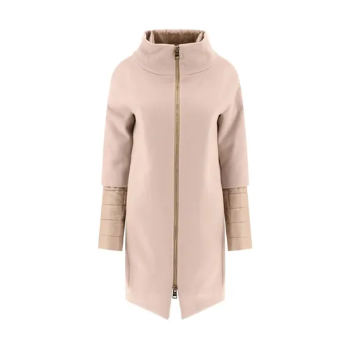 Layered Wool Quilted Coat - Herno - Modalova