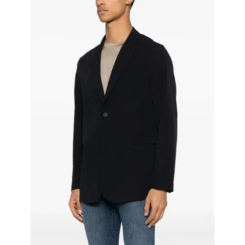 Stretch jacket with external pockets - Emporio Armani - Modalova