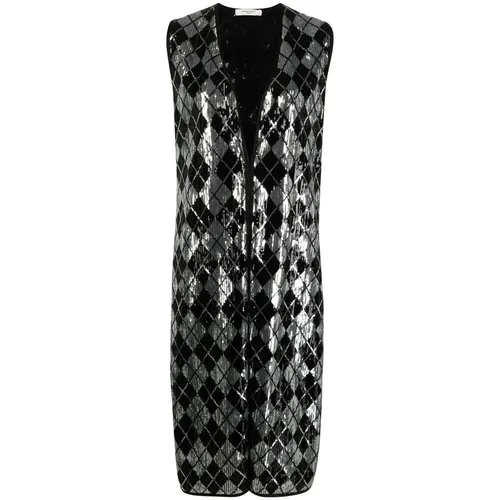 Sequin Embellished Sleeveless Waistcoat - Charlott - Modalova
