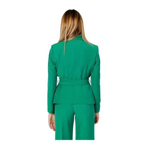 Green Polyester Blazer - Sandro Ferrone - Modalova