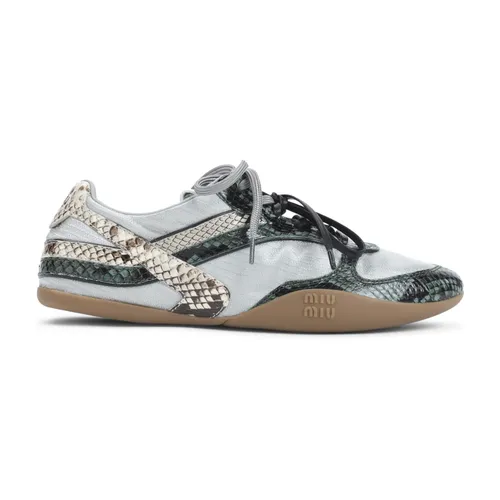Green Polyamide Sneakers - Miu Miu - Modalova