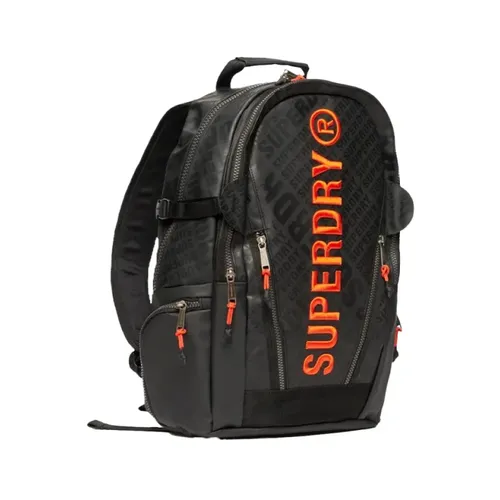 Black Tarp All Over Backpack - Superdry - Modalova