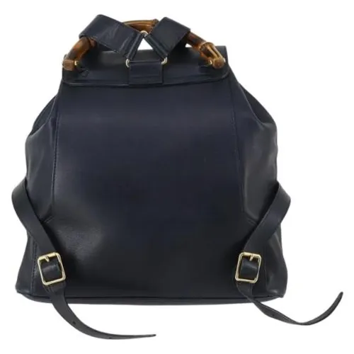 Pre-owned Leather Backpack - Gucci Vintage - Modalova