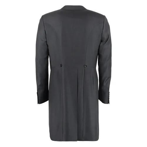 Wool Tailored Jacket with Peak Lapel - Canali - Modalova