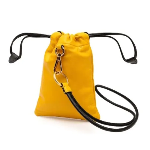 Pre-owned Leather Bucket Bag - Fendi Vintage - Modalova