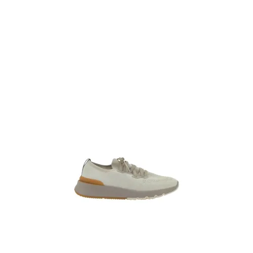 Knit Low-Top Sneakers - Brunello Cucinelli - Modalova
