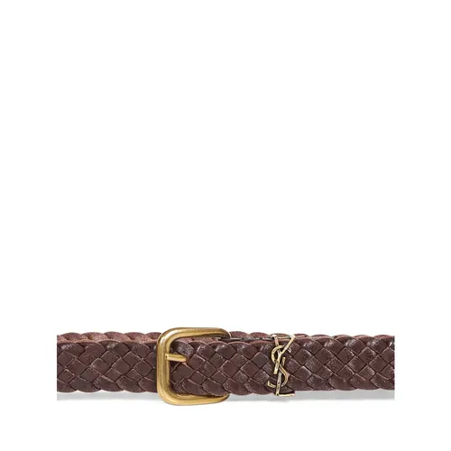 Cassandre Rectangular Buckle Belt - Saint Laurent - Modalova