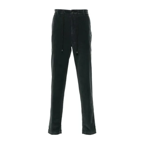 Charcoal Grey Corduroy Trousers - Peserico - Modalova