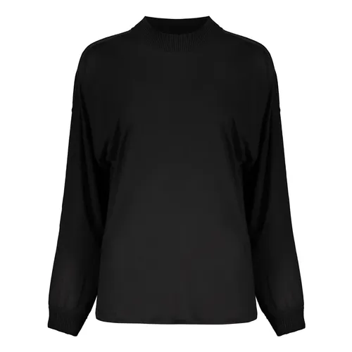 Striped Crew-neck Blouse with Ribbed Collar - Herno - Modalova