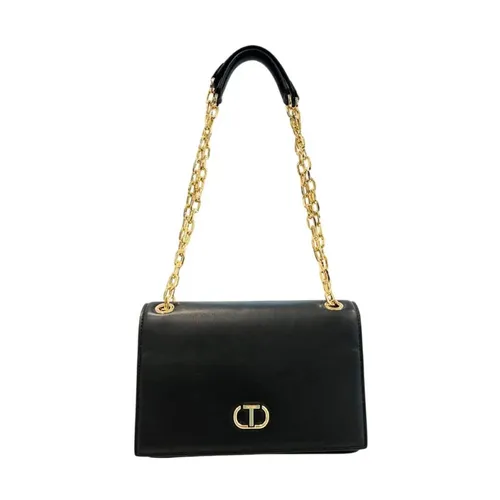 PU Leather Crossbody Bag with Adjustable Strap - Twinset - Modalova