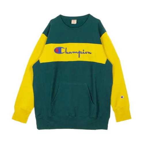 Color Block Kangaroo Pocket Sweatshirt - Champion - Modalova
