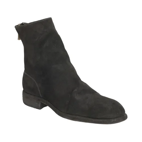 Leather Zip Boot - Guidi - Modalova
