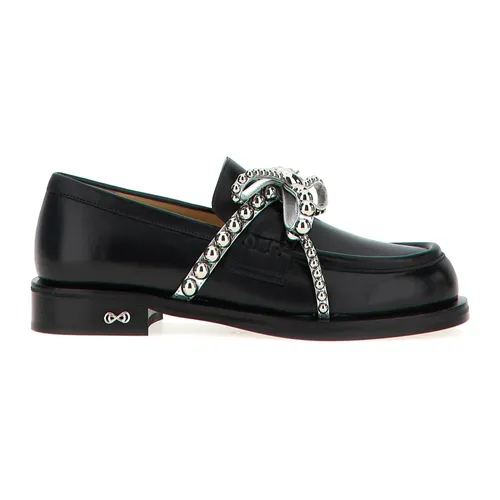 Crystal Studs Loafers - Mach & Mach - Modalova