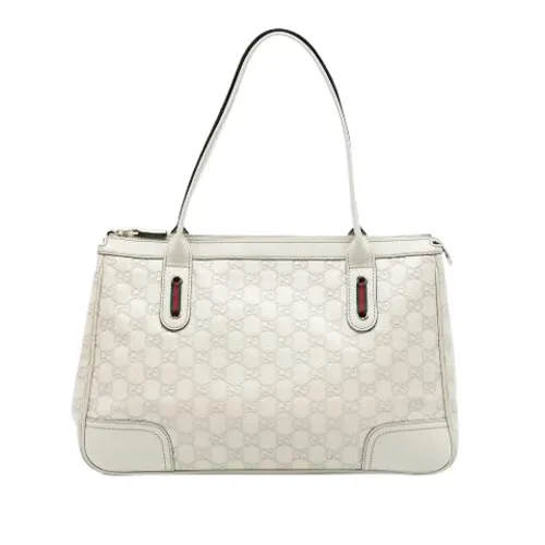 Pre-owned Leather Tote - Gucci Vintage - Modalova