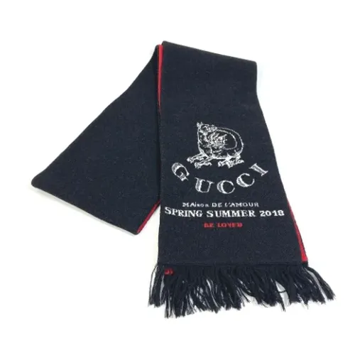 Pre-owned > Pre-owned Accessories > Pre-owned Scarves - - Gucci Vintage - Modalova