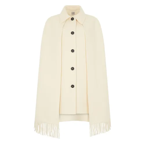 Fringe Cape Coat - TotêMe - Modalova