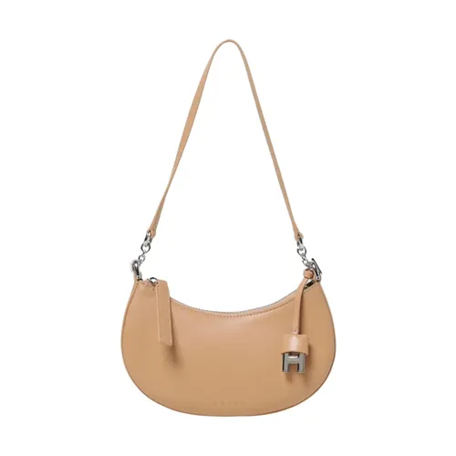 HalfMoon Leather Clutch - Hogan - Modalova